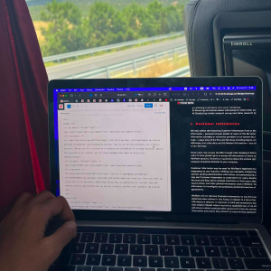 working in bus // nov 2023