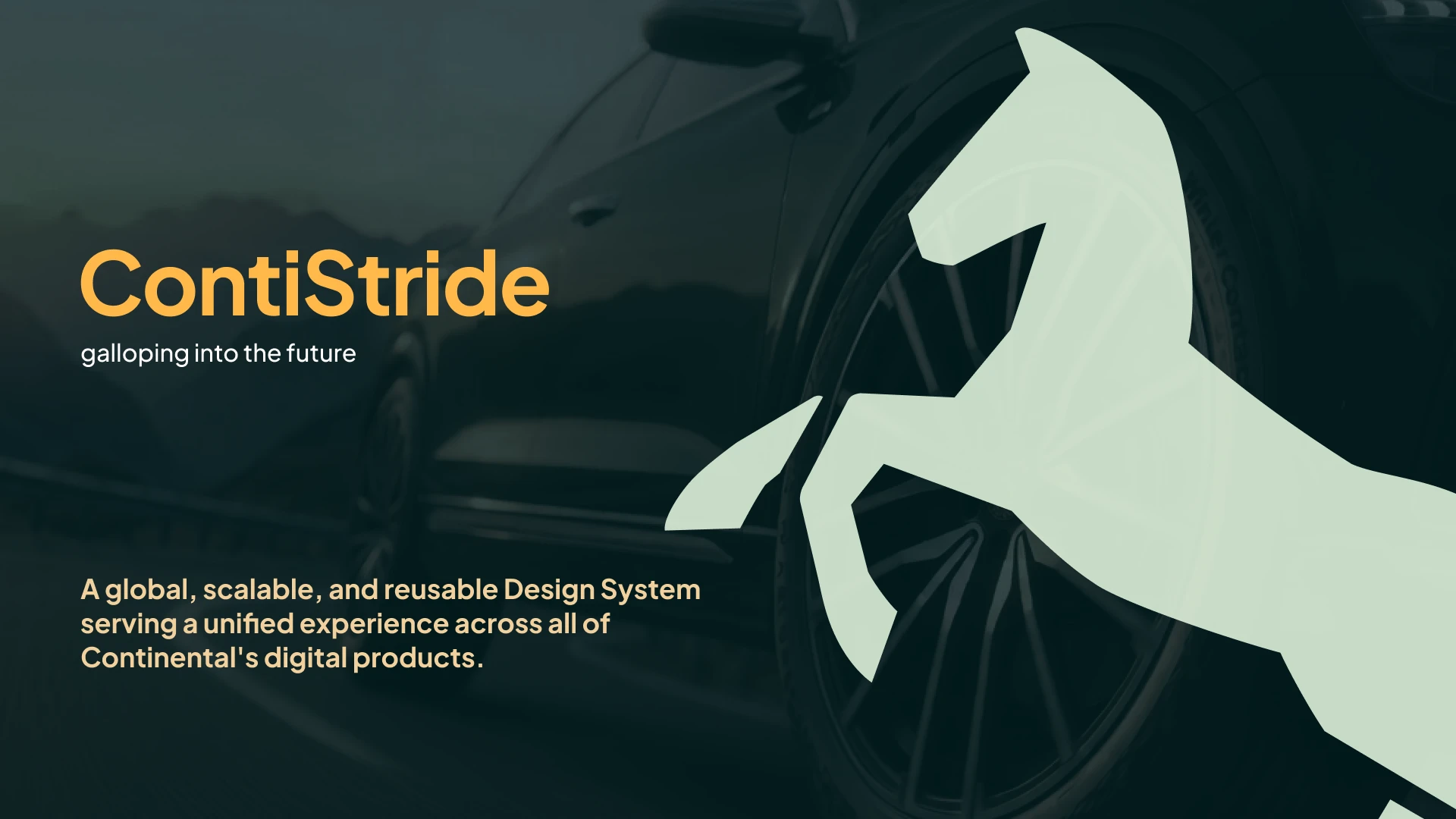 ContiStride cover: a global, scalable and reusable design system for Continental's digital products